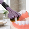 Triple Head Soft Bristle Toothbrush